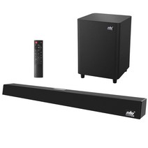 돌비애트모스 블루투스 사운드바 120w 2.1 tv 사운드 바 홈 시어터 사운드 시스템 스피커 사운드 바 서브 우퍼 지원 광학 aux 동축 스피커 tv, 3-검은색