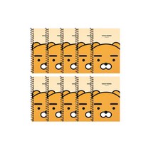 카카오프렌즈 원링 좌철수첩 10개 세트, 라이언, 라이언