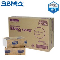 크리넥스 드라이셀 핸드타올 F250, 250매, 20개