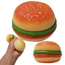 햄버거 스퀴시 주물럭 모찌 푸쉬팝버블 음식모형 슬라임 말랑이 지압 손운동 촉감놀이 팝잇 어린이날선물, 상세페이지 참조