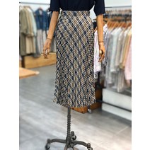 써스데이아일랜드 체크 플리츠 밴딩 스커트 t226msk140(2092322)