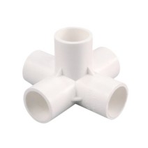 3방향/4 차원 내경 20mm PVC 거치대 급수 파이프 피팅 동일한 플라스틱 조인트, ID 32MM_White 5 WAY, 03 White 5 WAY_03 ID 32MM
