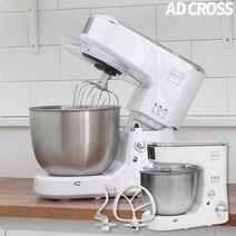 애드크로스 러브포 스탠드 믹서 거품 반죽기 스테인리스 다기능 거품기 믹서기 3가지 홈베이킹 LFC1000 화이트, 본품(SET)