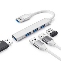 FACATH USB C 허브 4포트 USB-C 30 타입-C 휴대용 4-in-1 어댑터 맥북/프로/에어용 (썬더볼트 3) 장치와 호환