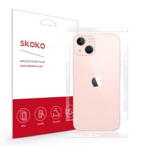 스코코 아이폰13 6.1인치 유광 측면 외부보호필름 2매, 단품