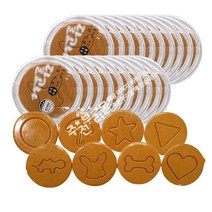 유비스 뽑기도전 수제 달고나 8가지모양 (15g)x 케이스 20개(랜덤) 사탕 달고나게임 간식, 뽑기도전 수제 달고나 8종 x 케