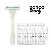 도루코 일회용3중날 터치쓰리면도기 TP901 화이트(개별포장), 30개