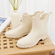 첼시 레인부츠 여성용 어른 비 미들 숏 여성장화 가벼운 편한 패션장화