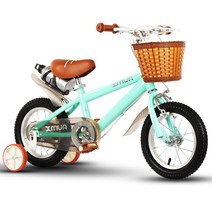 초등자전거 4살자전거 어린이 보조바퀴 5세 4세 아동, 12인치 미키 옐로우  타이런트 휠  물병