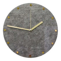 레그노 그로시마블 무소음 인테리어 벽시계, 그레이 + 골드