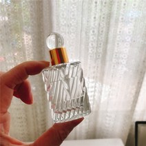 크리스탈 유리 디퓨저 공병 스포이드 아로마 오일 향수 디퓨저 유리병 미니 리필 휴대용 용기, 5호 12ml (3.5X1.9X7.7CM