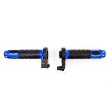 바이크핏 오토바이 열선 그립 + 수축 튜브, 블루