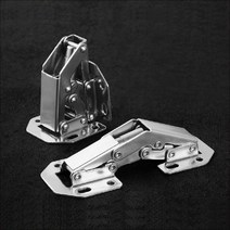 어솜 무보링 무타공 90도 씽크 가구 경첩 피스포함, 대형, 1개