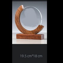 트로피 미니 우승 시상식 졸업 골프 축구 트로피 고급 크리에이티브 크리스탈 단단한 나무 트로피 맞춤형, 10 K_01 1PC