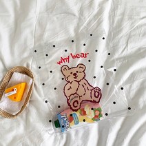 저렴한 물방울 무늬 곰 귀여운 만화 투명 어깨 가방 젤리 핸드백 PVC 쇼핑 비치 학생 스토리지 도매