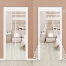 현관 방문 창문 붙이는 바람차단 비닐커튼 방풍문 단열 중문 출입문 방한, 자석방풍막(90x210)