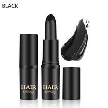 흑채 남자 바르는 염색약 여성 흑체 빗는 발모제 새치 커버 스틱 쿠션 흰머리 1pcs 핫 헤어 필링 섀도우 파우더 푹신한 얇은 트리밍 팡 라인 메이크업 헤어 컨실러 루트 업, 머리 색깔 펜-검정