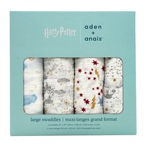 Aden and Anais 해리포터 클래식 라지 속싸개 4개입