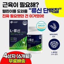 분리유청단백질 류신타블렛 류신알약 영양제 WPC WPH 식물성 동물성 단백질 헬스 매니아 근육 합성 운동 벌크업 유지 강화제 보충제 예쁜몸 초보 바디프로필 근손실 예방 효과 추천, 4상자(6개월), 6개