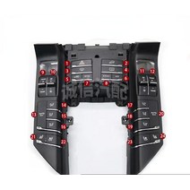 호환 Porsche Cayenne Macan Panamera 에어컨 패널 중앙 제어 스위치 버튼 의자 통풍, 19일, 규격 없음, 포르쉐