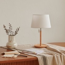 [한샘조명] 리옹 우드 테이블램프(단스탠드), 단품