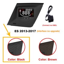 HUD 자동차 헤드 업 디스플레이 HUD 렉서스 ES 350/300h XV60 XZ10 2013-2020 2021 전자 액세서리 과속 경, 01 ES 2013-2017 black, 01 ES 2013-2017 black