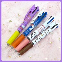 스누피 제트스트림 3색볼펜, 퍼플옐로우