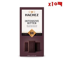 Hachez Intensive Bitter 하세스 파인 노블 다크 초콜릿 80g 10팩