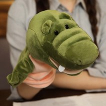 플러시 동물 이야기 카와이 교육 사자 코끼리 토끼 원숭이 손가락인형, 악어, 25-27cm