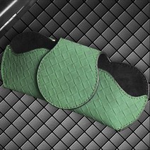나이스나 차량용 썬바이저 클립형 선글라스 케이스 안경 보관함, 그린, 1개