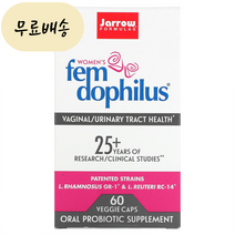 여성 유산균 우먼스 60개입 [미국 직배송] 자로우 펨 도피러스 50억 60캡슐, 60정, 1개, 60정