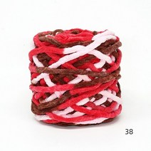 자이언트얀 뜨개질 98±3g(45야드) 6mm 폭 100 아크릴 혼방 셔닐 얼음 원사 손 필링 방지 정전기 방지 친환경., 38