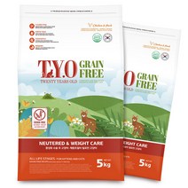티오 그레인프리 중성화&웨이트케어5kg x2개 고양이사료