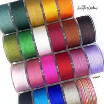 [정글스튜디오] 팔찌실 0.4mm 3야드 22색 나일론실 /마크라메 매듭팔찌 만들기 재료DIY, 8번_0.4mm(3야드)