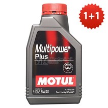 모튤 1+1 멀티파워 플러스 5W40-1L 엔진오일 합성유 SP등급 가솔린 휘발유 경유 디젤 LPG, 5w40, 모튤 멀티파워 플러스 5W40-1L