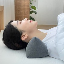 누아베개 경추목베개 수건 원형 거북목 일자목, 누비 크림베이지(미니사이즈), 편백큐브