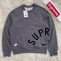 Supreme 버핏 맨투맨 남녀공용 긴팔티 공동 계약금