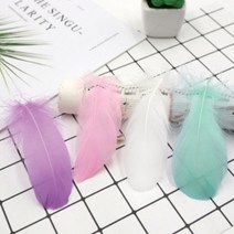 촬영 소품 거위 깃털 장식 소품 15개 3color