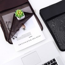 A4 메쉬 파일 케이스 서류가방 파우치, 화이트