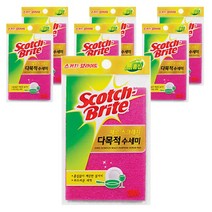 스카치브라이트 제로 스크래치 다목적 수세미, 3개입, 7개