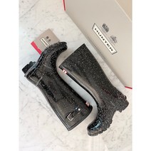 헌터 키즈 오리지널 키즈 자이언트 글리터 부츠 JFT6075RGT 블랙