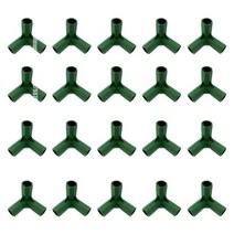 활대 한랭사 비닐하우스 강선 미니 터널 11MM 플라스틱 정원 기둥 커넥터 온실 프레임 조인트 3 가지 방법, 02 20pcs 3D 3ways