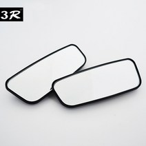 벤츠트럭 백밀러자동차 사각 지대 거울 야스프로 광각 360 도 조정 가능한 볼록 백미러 범용 차량용 1 쌍, 01 Black