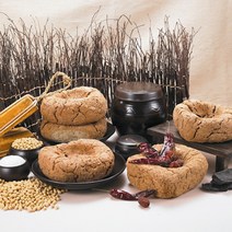[더조은푸드] [안동제비원] 전통메주 6kg (소금.숯.대추.바가지.설명서 포함), 상세 설명 참조