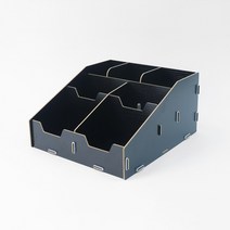 테이크 아웃 디스펜서 조립식 홀더 정리함 DIY, 1개, 블랙