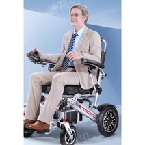 전동휠체어 접이식휠체어 경량전동휠체어 전동휠체어모터 장애인정동휠체어 휠체어 자동휠체어 노인, 6.6A배터리+8km