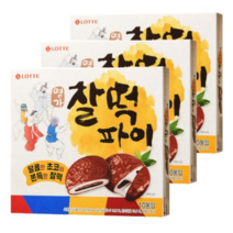 롯데제과 명가 찰떡파이, 350g, 3개