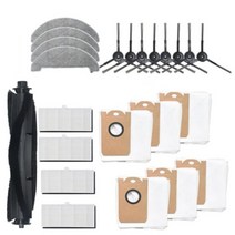 XIAOMI VIOMI S9 진공 청소기 교체 청소 필터 걸레 천 액세서리 용 먼지 봉투, 01 Black, 01 as shown