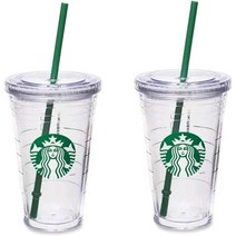 Starbucks 스타벅스 Grande 진공 단열 여행용 텀블러 이중벽 아크릴 454g 2팩 -미국직송