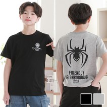 제이키드 주니어 스파이더반팔티셔츠 주니어의류 남아 여아 초등학생옷 청바지 면바지 상하복 티셔츠